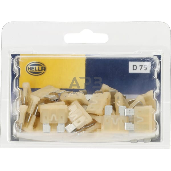 Automobilio saugiklis standartinis 32V, 25A, 18.6mm 50x Hella 8JS711689002 4 Automobilio saugiklis standartinis 32V, 25A, 18.6mm 50x Hella 8JS711689002 4