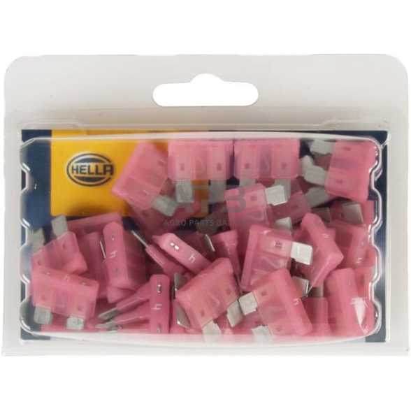 Automobilio saugiklis standartinis 32V, 4A, 18.6mm 50x Hella 8JS711683052 4 Automobilio saugiklis standartinis 32V, 4A, 18.6mm 50x Hella 8JS711683052 4