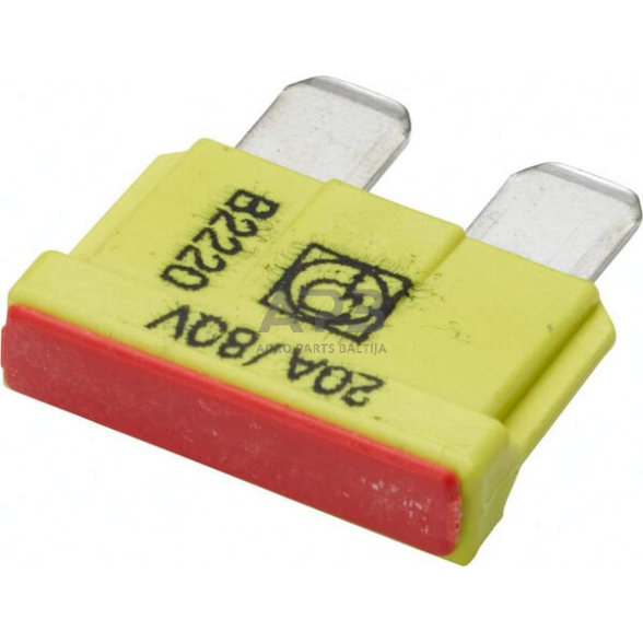 Automobilio saugiklis standartinis 80V, 20A, 19.7mm 10x Hella 8JS711683252