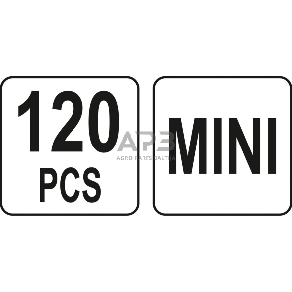 Automobilių saugiklių rinkinys 120vnt MINI 3