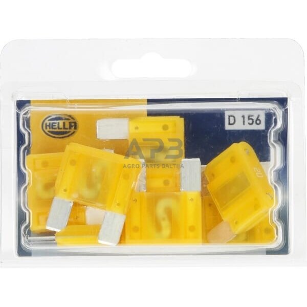 Automobilio saugiklis Maxi 20A, 34.1mm 10x Hella 8JS728595131 4 Automobilio saugiklis Maxi 20A, 34.1mm 10x Hella 8JS728595131 4
