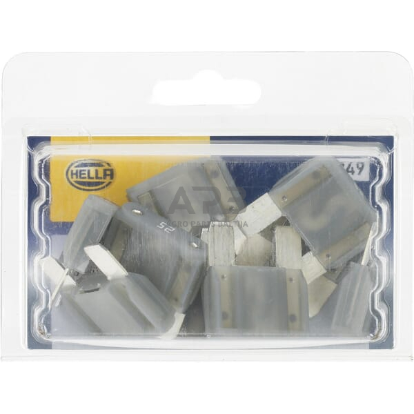 Automobilio saugiklis Maxi 25A, 34.1mm 10x Hella 8JS728595212 4