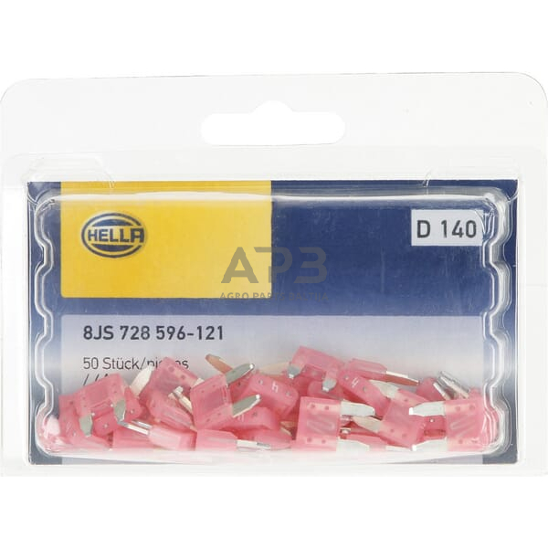 Automobilio saugiklis Mini 4A, 10.9mm 50x Hella 8JS728596121 4 Automobilio saugiklis Mini 4A, 10.9mm 50x Hella 8JS728596121 4