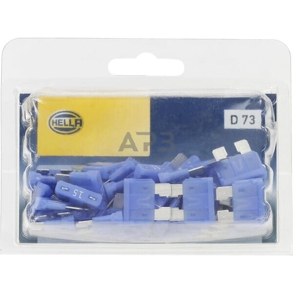 Automobilio saugiklis standartinis 32V, 15A, 18.6mm 50x Hella 8JS711687002 4 Automobilio saugiklis standartinis 32V, 15A, 18.6mm 50x Hella 8JS711687002 4