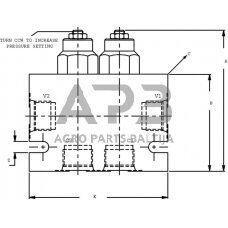 Balansavimo vožtuvas 2X CP4411B0EB451 A12 3/4 , CP4412002