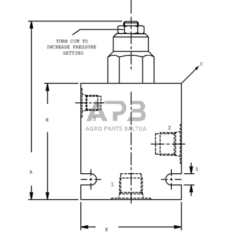 Balansavimo vožtuvas 1X CB10HV3B1E2 A06, CB10HV3B1E2001 4 Balansavimo vožtuvas 1X CB10HV3B1E2 A06, CB10HV3B1E2001 4