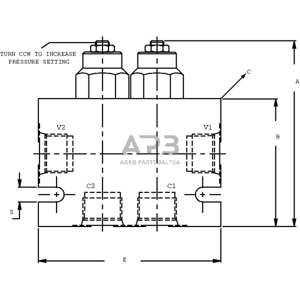 Balansavimo vožtuvas 2X CP4411B0EA451 A12 3/4 , CP4412001 1