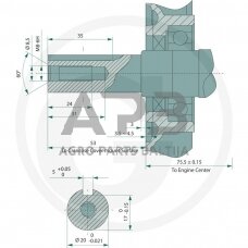 Benzininis variklis Loncin G200F-A