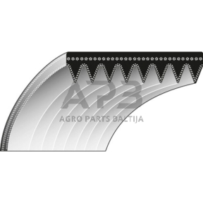 Betono pjaustyklės dantytas diržas Partner K750, K760 14,3x813 mm La