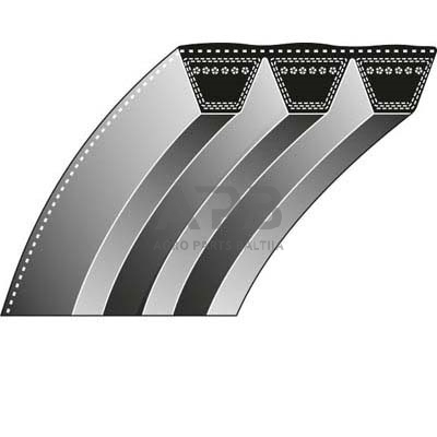 Betono pjaustyklės dantytas diržas Husqvarna K1250, K1250 Active, K1260 10x990 mm La Betono pjaustyklės dantytas diržas Husqvarna K1250, K1250 Active, K1260 10x990 mm La