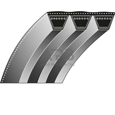 Betono pjaustyklės dantytas diržas Partner K1250, K1250 Active, K1260 10x990 mm La Betono pjaustyklės dantytas diržas Partner K1250, K1250 Active, K1260 10x990 mm La