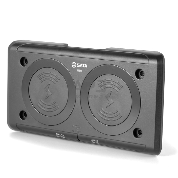 Belaidžio įkrovimo stotelė dviguba 10W SATA Belaidžio įkrovimo stotelė dviguba 10W SATA