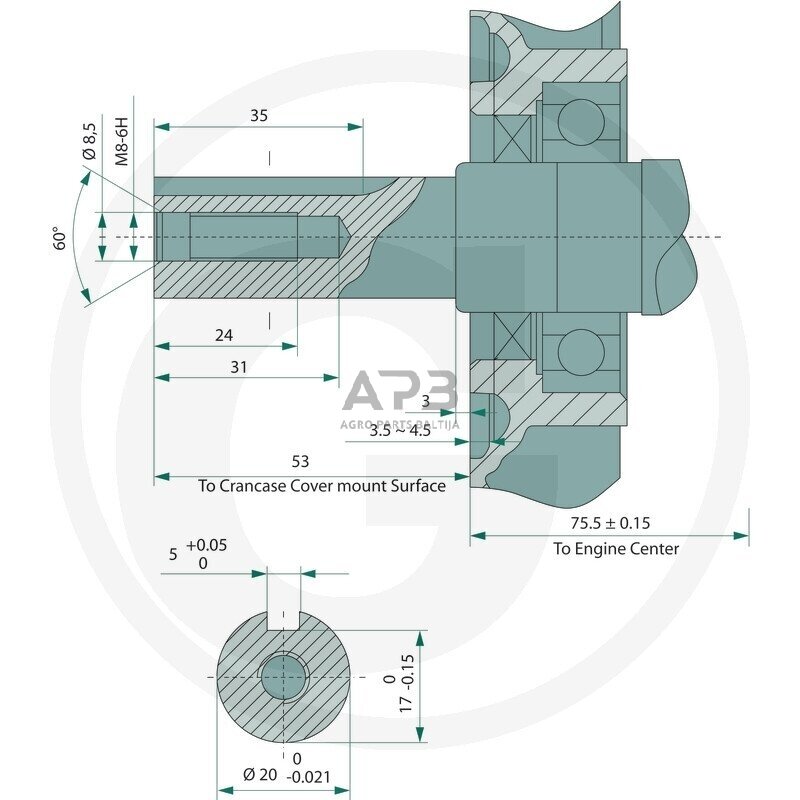 Benzininis variklis Loncin G200F-A 1