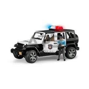 Bruder policijos automobilis Jeep Wrangler Unlimited Rubicon 02526