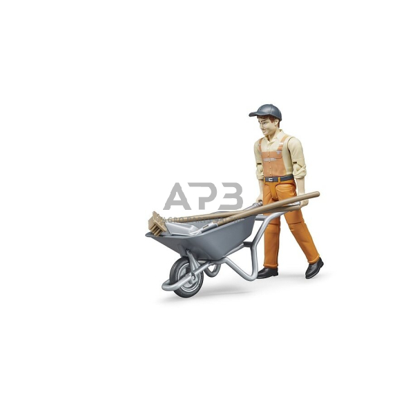 Bruder aplinkos prižiūrėtojas su karučiu ir įrankiais 62130 2 Bruder aplinkos prižiūrėtojas su karučiu ir įrankiais 62130 2