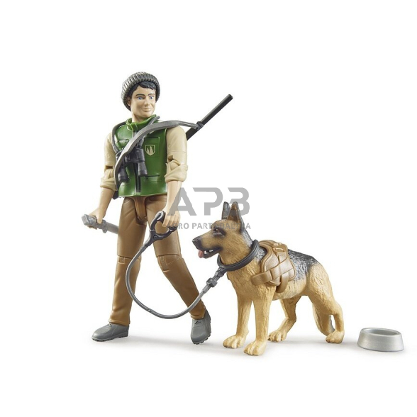 Bruder medžiotojas su šunimi ir priedais, 62660 Bruder medžiotojas su šunimi ir priedais, 62660