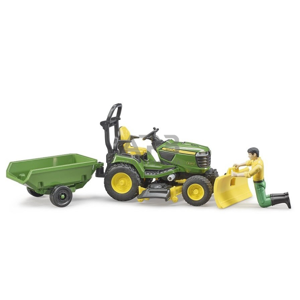 Bruder John Deere vejos žoliapjovė su figūrėle ir priekaba, 62104 2 Bruder John Deere vejos žoliapjovė su figūrėle ir priekaba, 62104 2