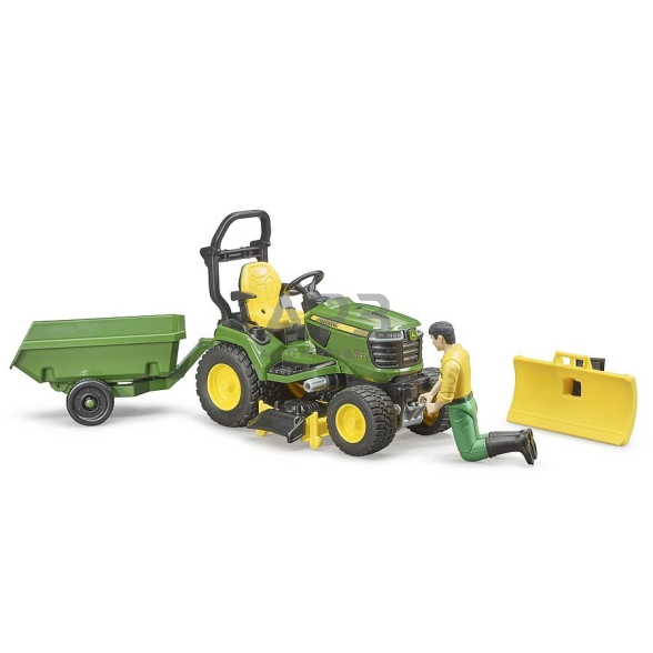 Bruder John Deere vejos žoliapjovė su figūrėle ir priekaba, 62104 3 Bruder John Deere vejos žoliapjovė su figūrėle ir priekaba, 62104 3