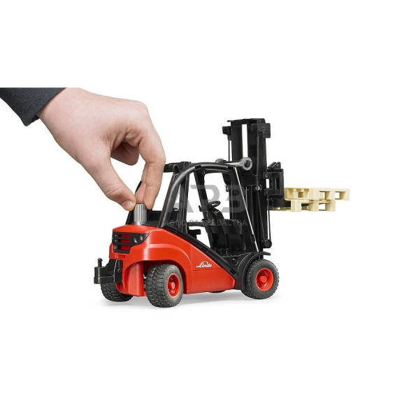 Bruder Linde H30D šakinis krautuvas su dviem paletėmis, 02511 1 Bruder Linde H30D šakinis krautuvas su dviem paletėmis, 02511 1