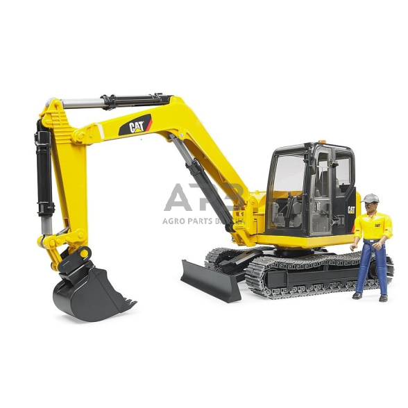 Bruder Mini ekskavatorius su statybininku, 02466 3 Bruder Mini ekskavatorius su statybininku, 02466 3