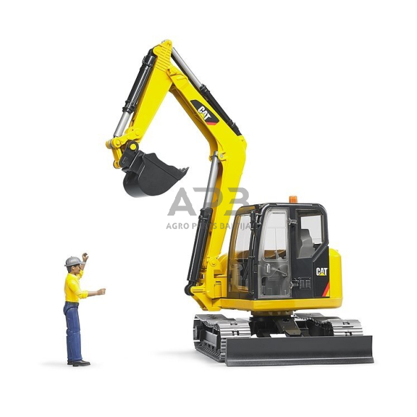 Bruder Mini ekskavatorius su statybininku, 02466 1 Bruder Mini ekskavatorius su statybininku, 02466 1