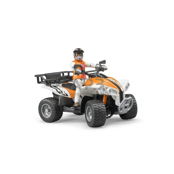 Bruder keturratis motociklas su figūrėlė, 63000 Bruder keturratis motociklas su figūrėlė, 63000