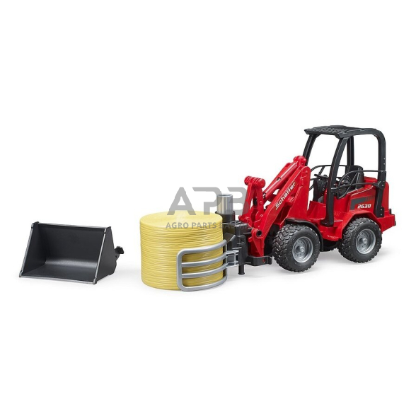 Bruder krautuvas Schäffer 2630 su rulonų rinktuvu ir rulonų, 02192 Bruder krautuvas Schäffer 2630 su rulonų rinktuvu ir rulonų, 02192