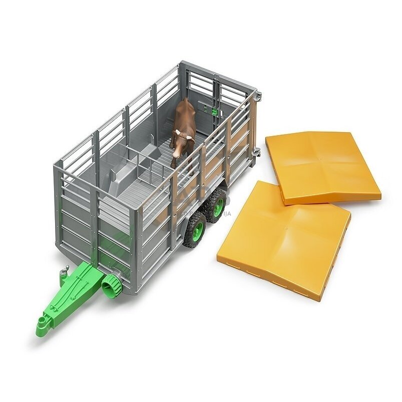 Bruder galvijų transportavimo priekaba su 1 karve, 02227 2 Bruder galvijų transportavimo priekaba su 1 karve, 02227 2