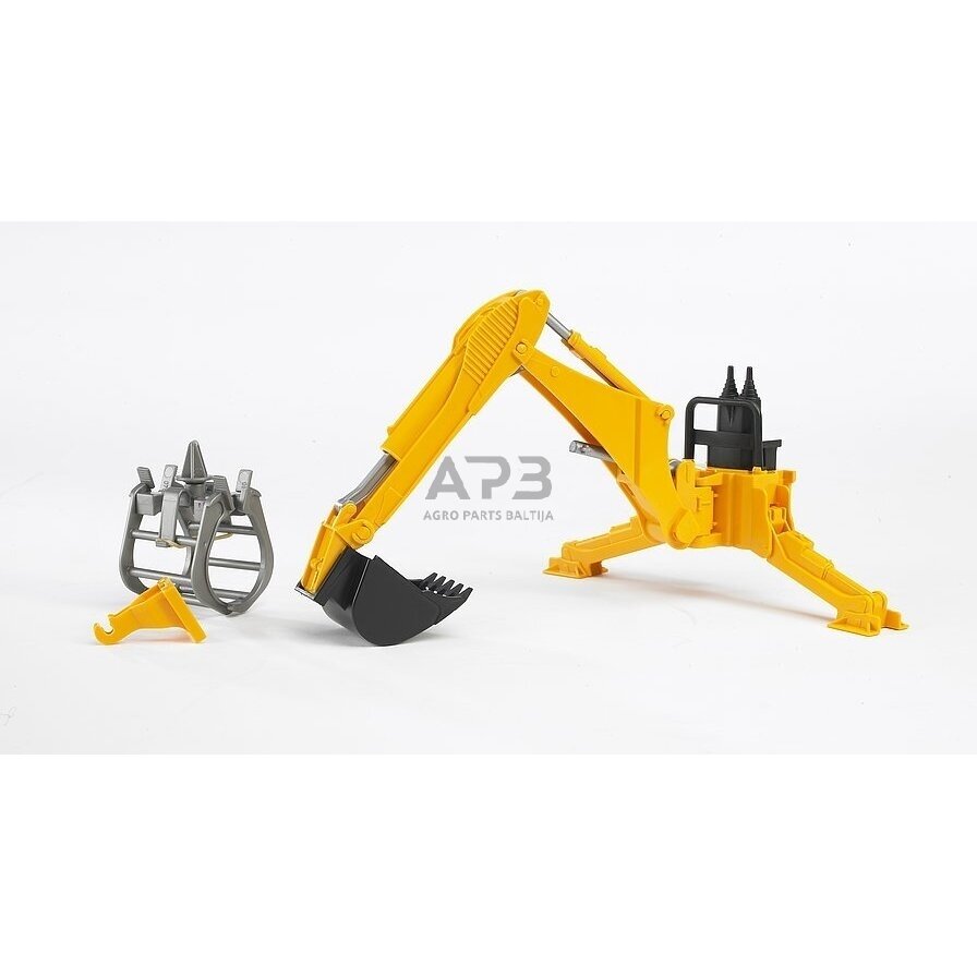 Bruder galinis kąstuvas su griebtuvu ir kaušu, 02338 1 Bruder galinis kąstuvas su griebtuvu ir kaušu, 02338 1