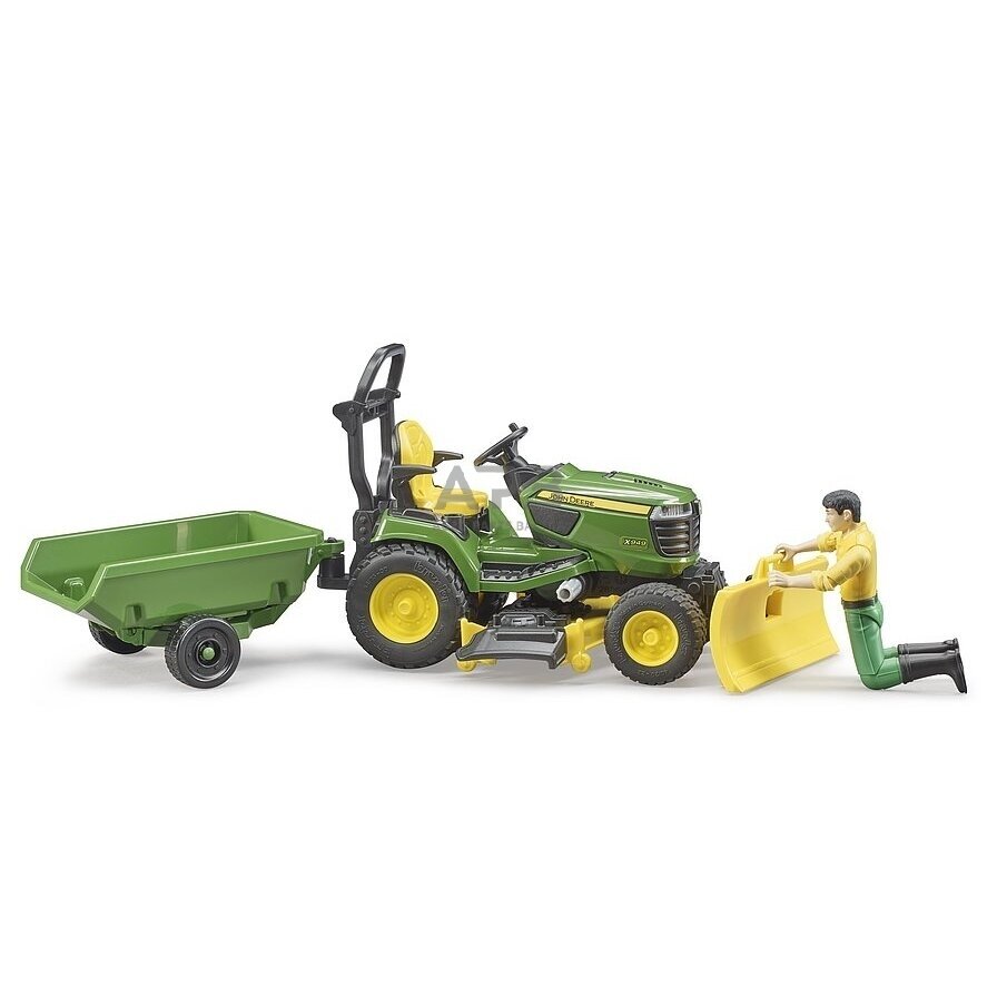 Bruder John Deere vejos žoliapjovė su figūrėle ir priekaba, 62104 2 Bruder John Deere vejos žoliapjovė su figūrėle ir priekaba, 62104 2
