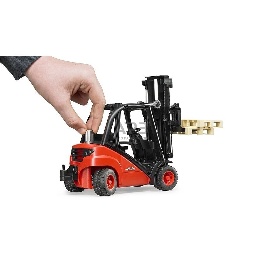 Bruder Linde H30D šakinis krautuvas su dviem paletėmis, 02511 1 Bruder Linde H30D šakinis krautuvas su dviem paletėmis, 02511 1