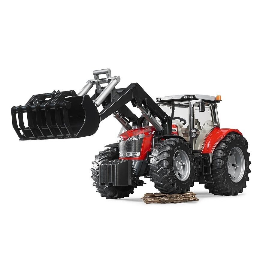 Bruder traktorius Massey-Ferguson 7624 su frontaliniu krautuvu 03047 2 Bruder traktorius Massey-Ferguson 7624 su frontaliniu krautuvu 03047 2