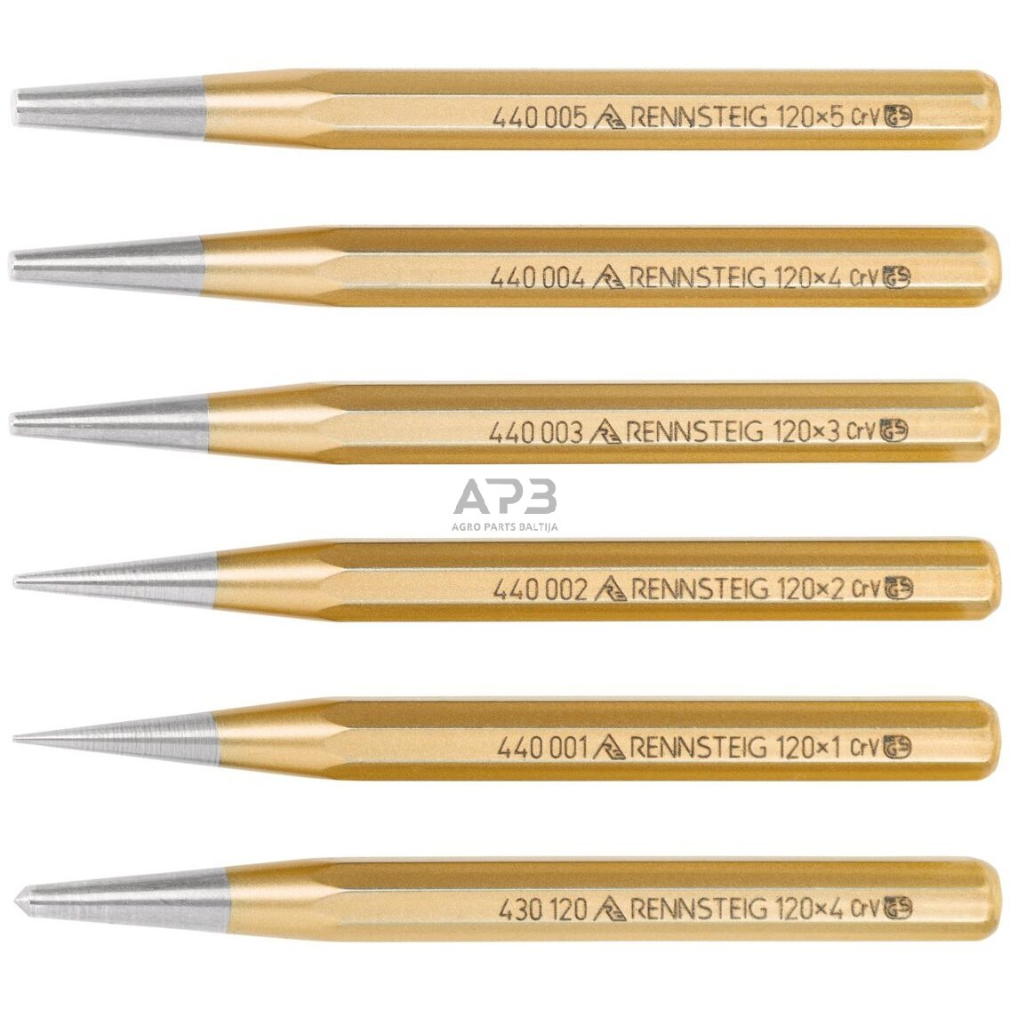 Centro žymeklių rinkinys 6vnt. RENNSTEIG 2