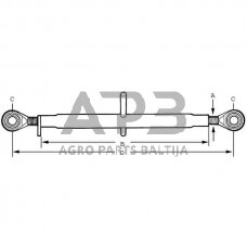 Centrinė traukė toplink 368,00 mm – 698,00 mm Vapormatic VLK1056