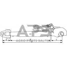 Centrinė traukė toplink 390,00 mm – 785,00 mm M30 TLC3903025422KR