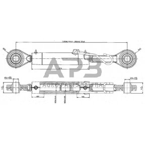 Centrinė traukė toplink 277,00 mm – 725,00 mm M36 AL200985N