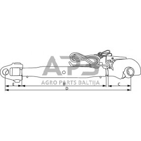 Centrinė traukė toplink 400,00 mm – 830,00 mm M36 TLC4003625433KR