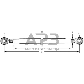 Centrinė traukė toplink 406,00 mm – 851,00 mm Vapormatic VLK1009