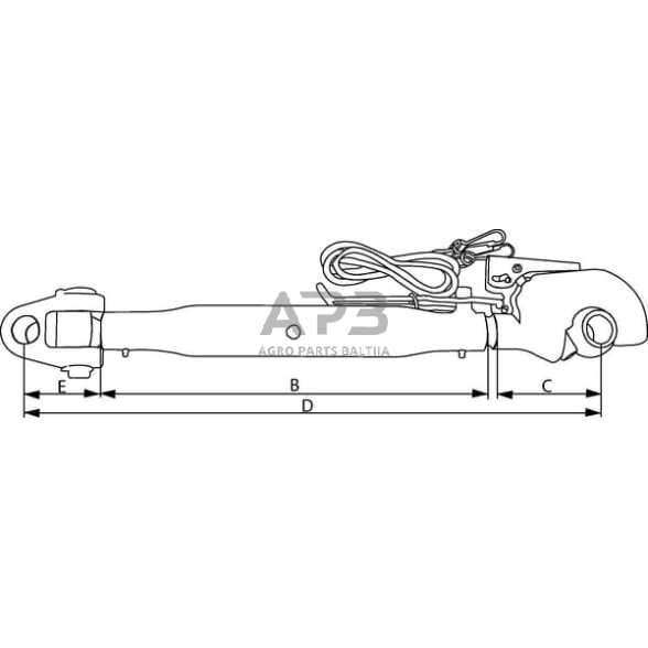 Centrinė traukė toplink 450,00 mm – 920,00 mm M36 Vapormatic VLE1605 1