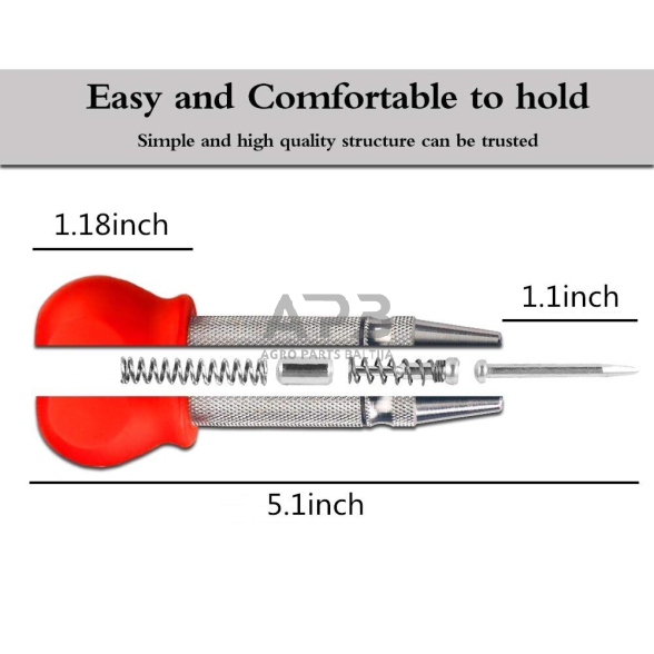 Centro žymeklis automatinis (plastikine rankena) 3x125mm 5 Centro žymeklis automatinis (plastikine rankena) 3x125mm 5