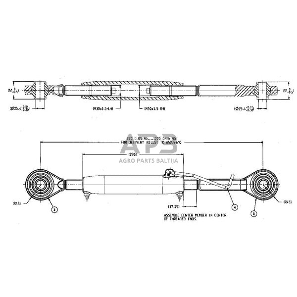 Centrinė traukė 289,00 mm – 720,00 mm M30 RE243923N 1 Centrinė traukė 289,00 mm – 720,00 mm M30 RE243923N 1