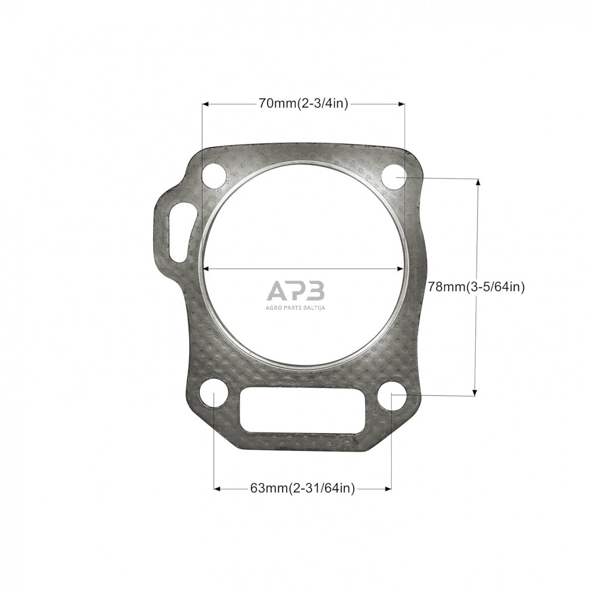 Cilindro galvos tarpinė Honda GX160, 5.5AG 1