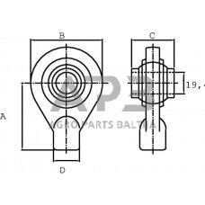 Cilindro antgalis G25.7 KR L=40mm, KR25740D