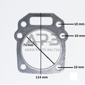 Cilindro galvos tarpinė NAC T675 ir kitiems kiniškiems varikliams