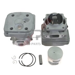 Cilindro komplektas su stūmokliu Husqvarna 365X-TORQ, NIKASIL išmatavimai cilindro mm 50. 575 77 41-02, 5757741-02, 575774102, 575 77 41-01, 5757741-01, 575774101
