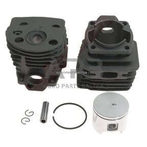 Cilindro komplektas su stūmokliu Husqvarna 51 stūmoklis 46 mm NIKASIL. 503 60 91-71, 5036091-71, 503609171, 503 60 91-02, 5036091-02, 503609102, 503 60 91-72, 5036091-72, 503609172, 503 16 91-71, 5031691-71, 503169171, 503 60 91-08, 5036091-08