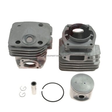 Cilindro komplektas su stūmokliu Husqvarna 371 stūmoklis 50 mm. 503 62 64-72, 5036264-72, 503626472, 503 62 64-73, 5036264-73, 503626473, 503 93 93-71, 5039393-71, 503939371, 503 93 93-72, 5039393-72, 503939372, 503 96 52-71, 5039685-71, 503968571