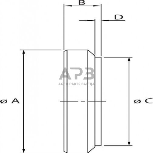 Cilindro galinis dangtelis D63 B=30mm DS3906301A HD 1 Cilindro galinis dangtelis D63 B=30mm DS3906301A HD 1