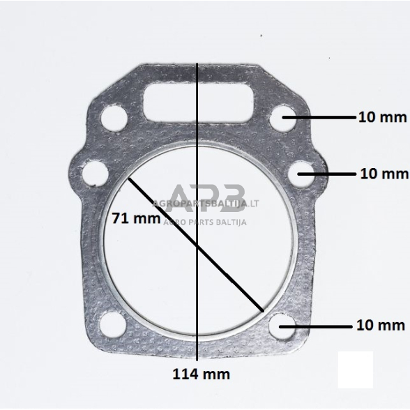 Cilindro galvos tarpinė NAC T575 ir kitiems kiniškiems varikliams Cilindro galvos tarpinė NAC T575 ir kitiems kiniškiems varikliams