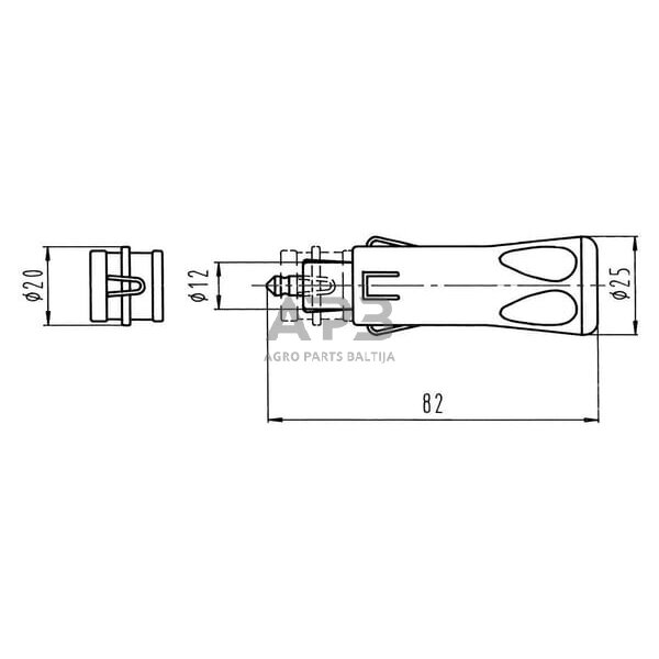 Cigarečių degimo kištukas 2 kontaktų ERICH JAEGER 251003JAE 3 Cigarečių degimo kištukas 2 kontaktų ERICH JAEGER 251003JAE 3